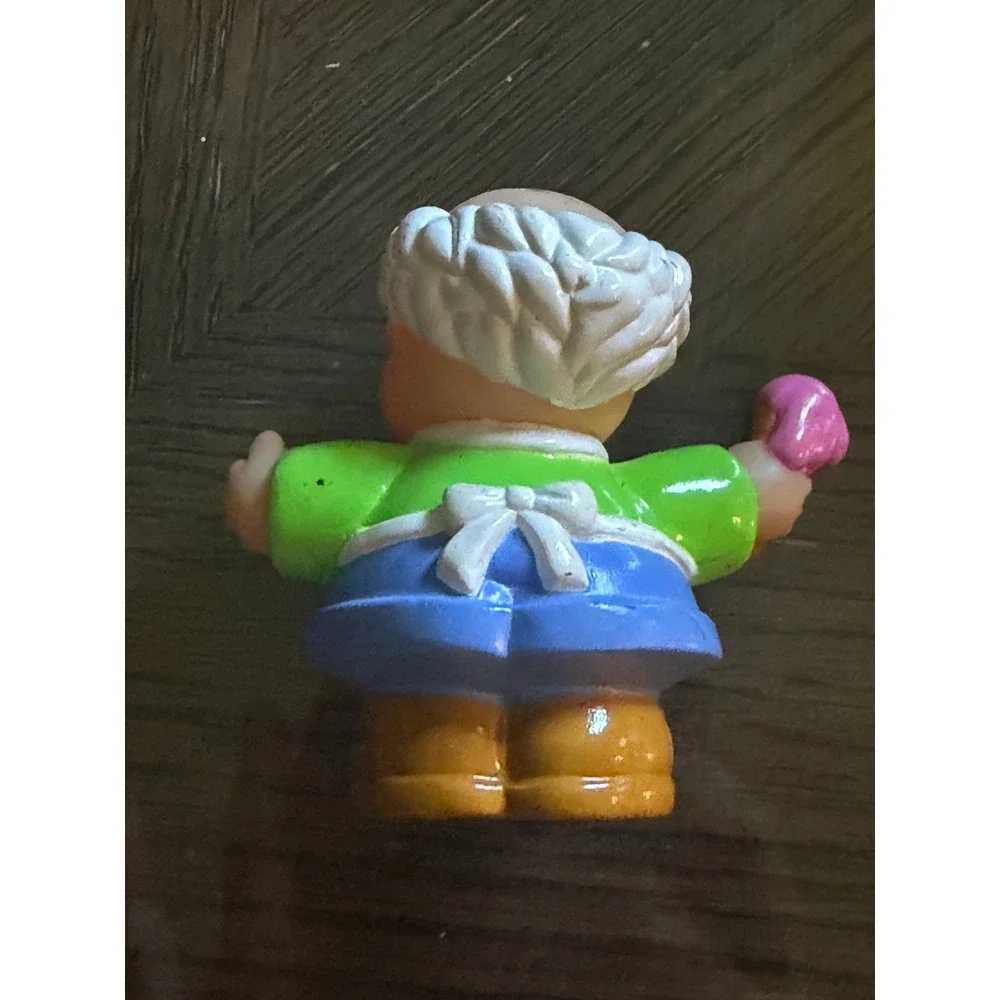 Fisher Price Little People Bob The Baker Cake Batter Christmas Baking Rare Toy